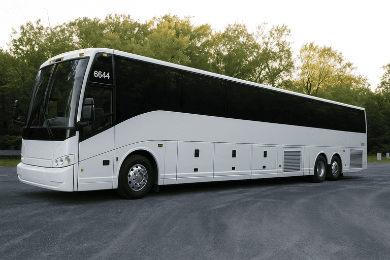 exterior of Niagara Falls Charter Bus coach bus