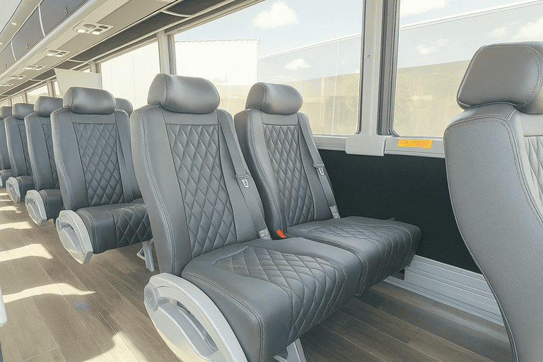 interior of Niagara Falls Charter Bus charter bus