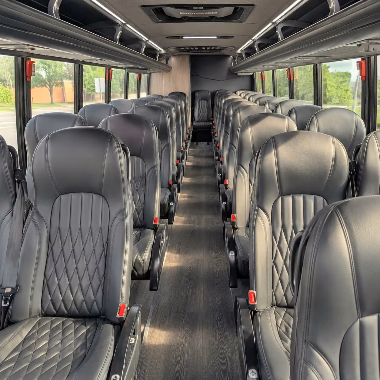 28 passenger minibus interior