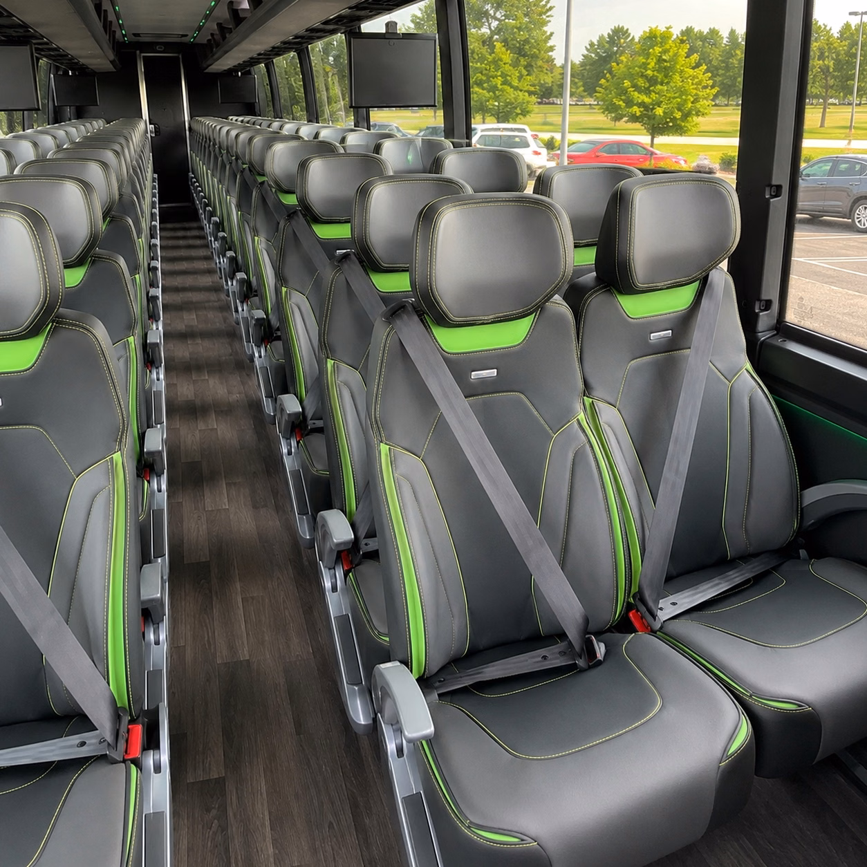 niagara falls charter bus rental interior
