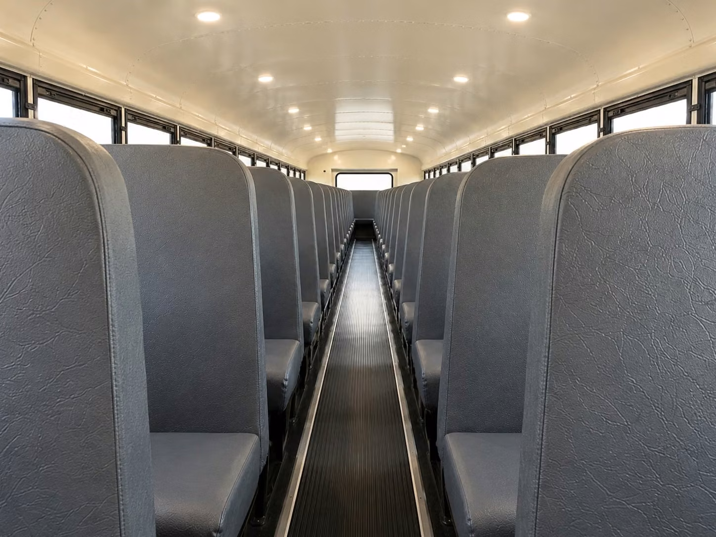 school bus inside